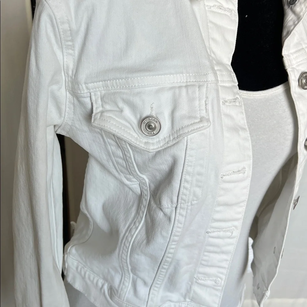 Hudson White Denim Jacket - Picture 3 of 8